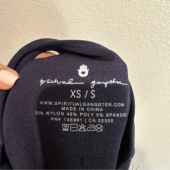 Spiritual Gangster Tank High Neck Seamless Top NEW! - Picture 10 of 11